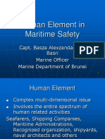 Human Element in Maritime Safety