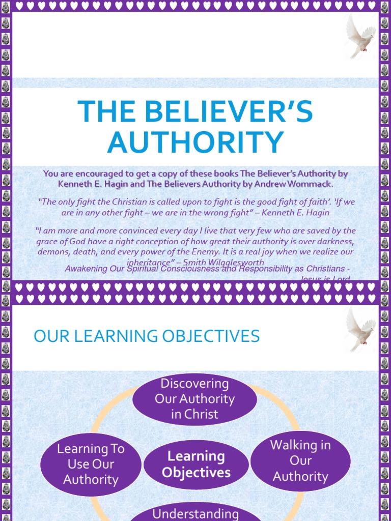 The Believer's Authority PDF God The Father Salvation