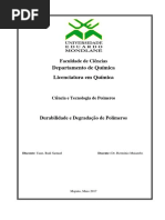 25. Durabilidade e Degradacao de Polimeros