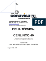 Ficha Tecnica Cenlinco 40