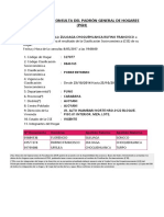 Resultado de Consulta Del Padrón General de Hogares