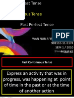 Past Continuous Tense Perfect