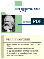 The Marxist Theory On Mass Media