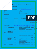 Unit 2 Managing Financial Resources and Decisions