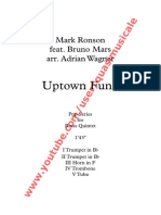 Pop Uptown Funk" (M.Ronson Feat. B.Mars) Arr. Adrian Wagner - Brass Quintet (Sheet Music) Arrangement