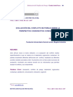 Evaluación Cognitivo Conductual Del Conflicto de Pareja