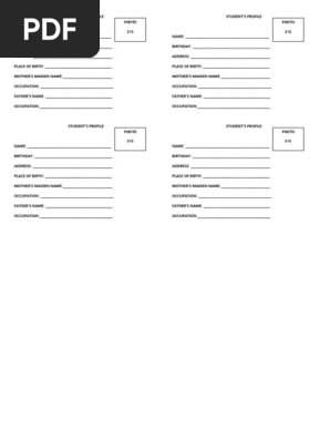 Student's Profile