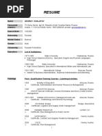CV- Georgy Khalatov