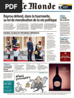 Le Monde Du Jeudi 15 Juni 2017