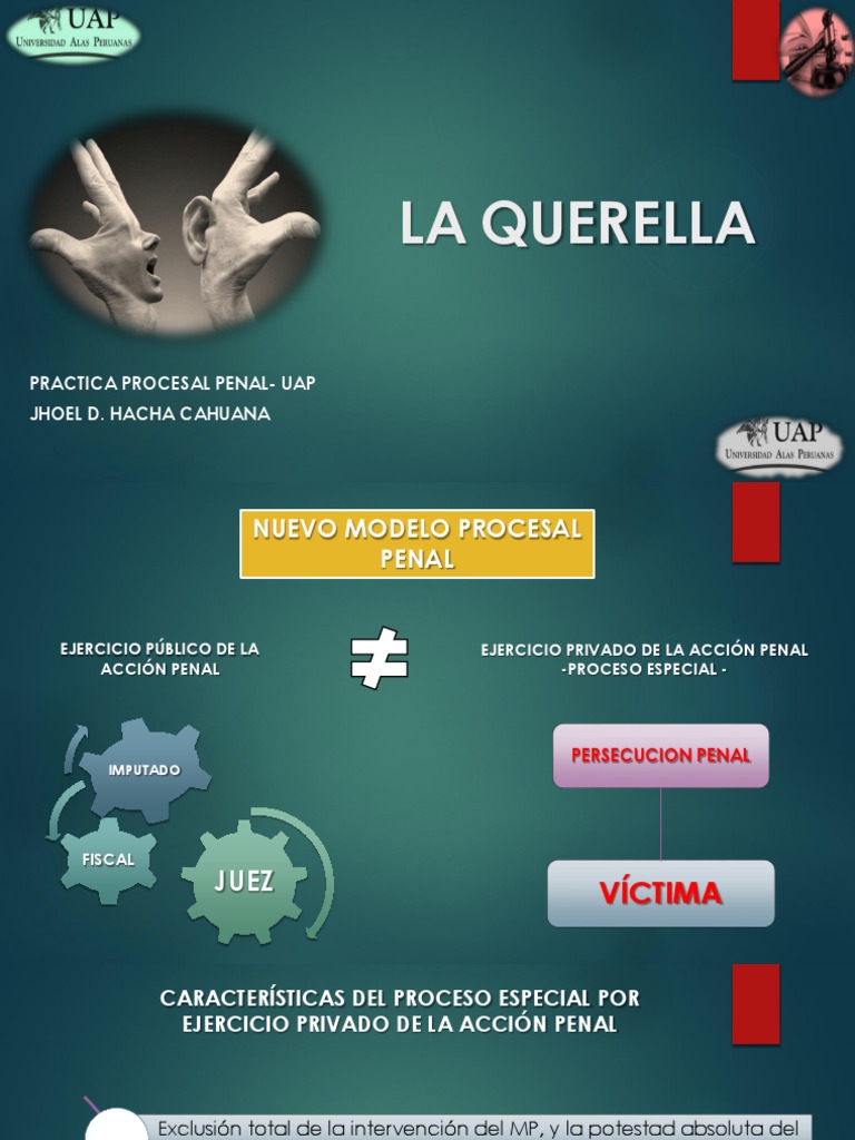 Proceso de Querella en Perú | PDF | Queja | Derecho penal