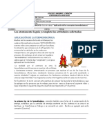 Aplicación de La Termodinámica