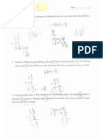 5th grade math lesson - student 3 work sample