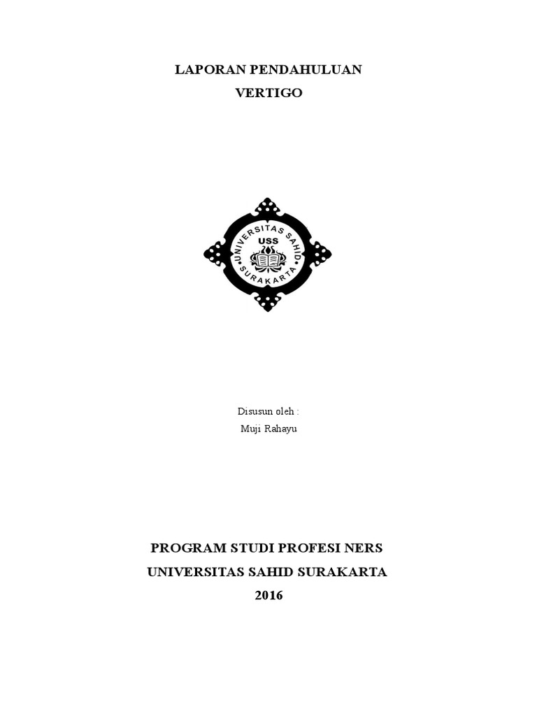 Doc Laporan Pendahuluan Vertigo Faisal Eko P Academia Edu