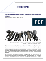 La Verdad Ha Muerto Viva La Posverdad Por Wolfgang Gil Lugo 1
