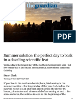 Summer Solstice - The Perfect Day To Bas... Ientific Feat - Science - The Guardian PDF