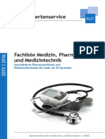 BDUe Fachliste Medizin PDF