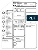 Barbarian 1 Soldier: Mountain Dwarf