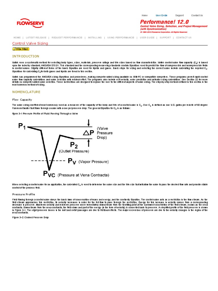 Control Valve Sizing Guidelines | PDF | Fluid Dynamics | Reynolds Number