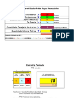 Fórmula cálculo probabilidade números sorteados