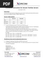 Installation Instructions For Xorcom TwinStar Servers