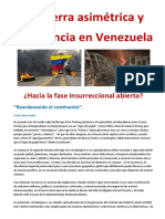 La guerra asimétrica y  la violencia en Venezuela