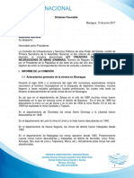 Dictamen de la Ley Creadora de la Empresa Nicaragüense de Minas (ENIMINAS)