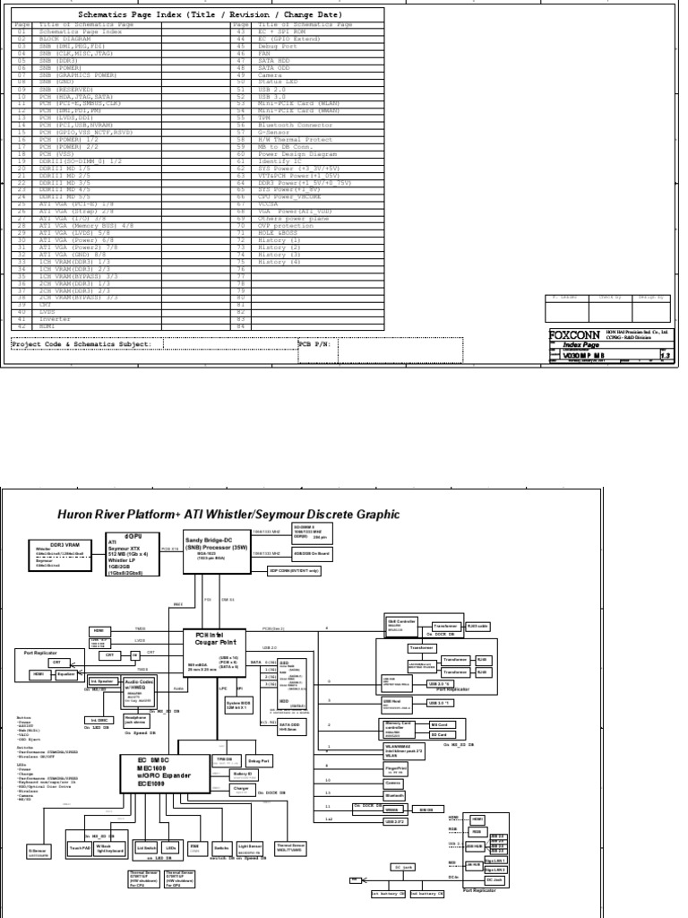 Sony Vaio Vpc Sa Foxconn V030 Mbx 237 Rev 1 3 Sch Pdf Electrical Engineering Computer Hardware