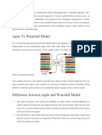 Agile Vs Waterfall Model