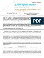 Review Paper On Diagnosis of Diabetic Retinopathy Using KNN and SVM Algorithms