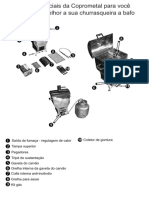 Churrasqueira a Bafo Como Funciona Acender Utilizar Usar Defumador Defumar