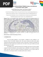 A ESCOLA COMO ESPAÇO PARA TODOS - O Aluno Com Deficiência e Sua Inclusão Ensino Regular