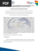 A Inclusão Do Aluno Com Deficiência No Ensino Regular Na Visão Dos Professores de Uma Escola Pública