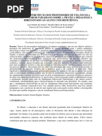 Analisando a Percepção Dos Professores de Uma Escola Pública Do Interior Paraibano Sobre a Prática Pedagógica Direcionada Ao Aluno Com Deficiência