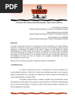 O Ensino de Literatura Brasileira Através  da Música