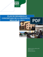 Plan de Desarrollo Concertado de La Provincia de Melgar Al 2021