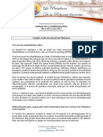 Compte Rendu Du Conseil Des Ministres -- Mercredi 21 Juin 2017