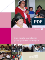 Guía para La Formulación Participativa de Los PD y OT PDF
