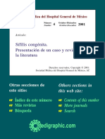 caso de sifilis congenita