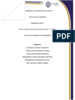 Reacciones de Metabolismo Fase 1 y 2
