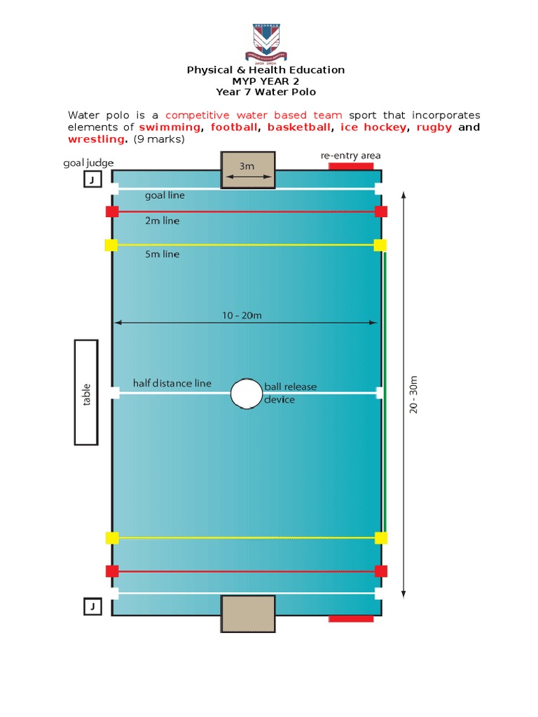 Water Polo Worksheet | PDF | Ball Games | Teams