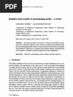 Download Radiative Heat Transfer in Participating Media 96 a Review by Sanjeevan Lakra SN35195797 doc pdf