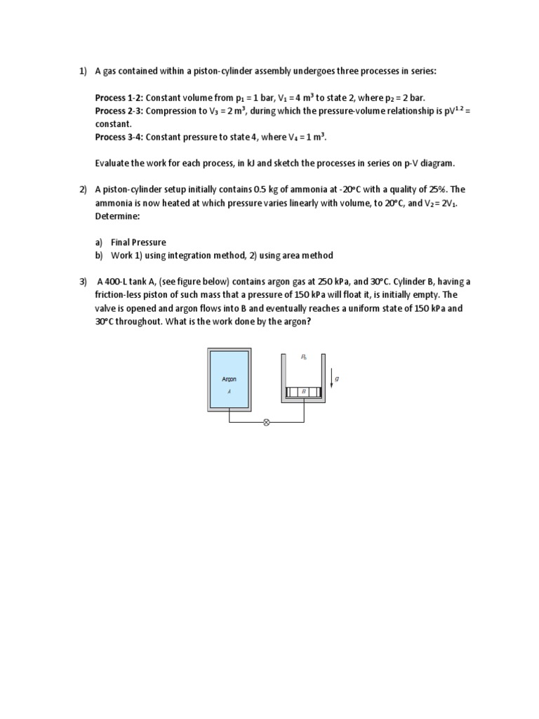 Thermodynamics Problems Pdf