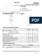 Data Sheet Irs 40n03