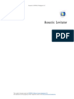 Acoustic Levitator Simulation