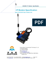 Alotcer AD2000 IP Modem Specification