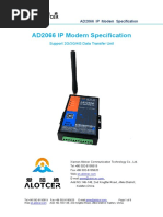 Alotcer  AD2066 IP Modem Specification