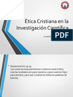 La Etica Cristiana en La Investigacion Cientifica