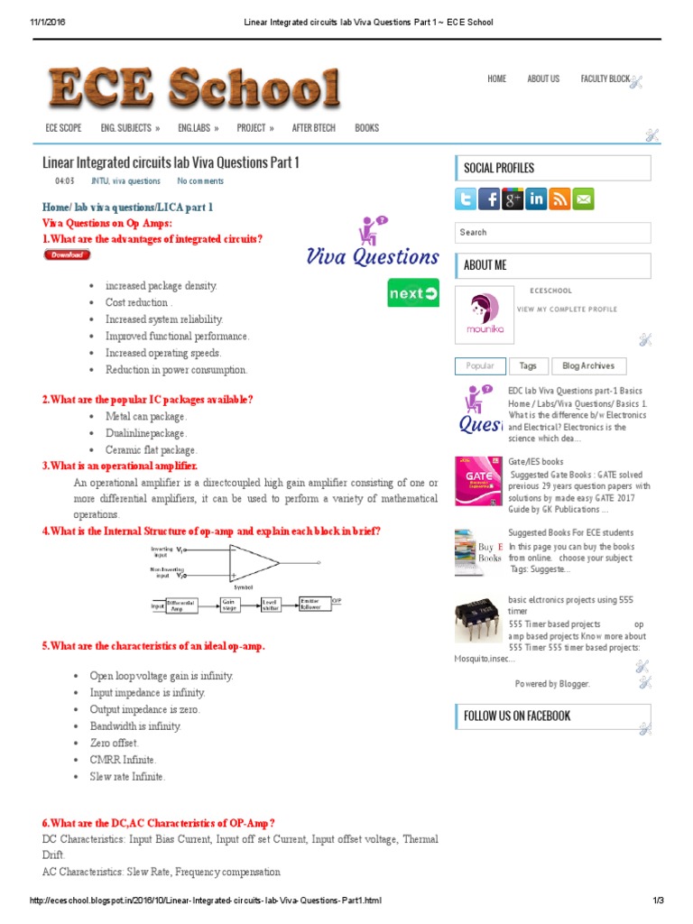 Lica Viva Questions PDF Analog To Digital Converter Amplifier