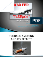 Tobbaco Smoking and Its Efeects Revised