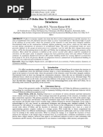 Effect of P-Delta Due To Different Eccentricities in Tall Structures